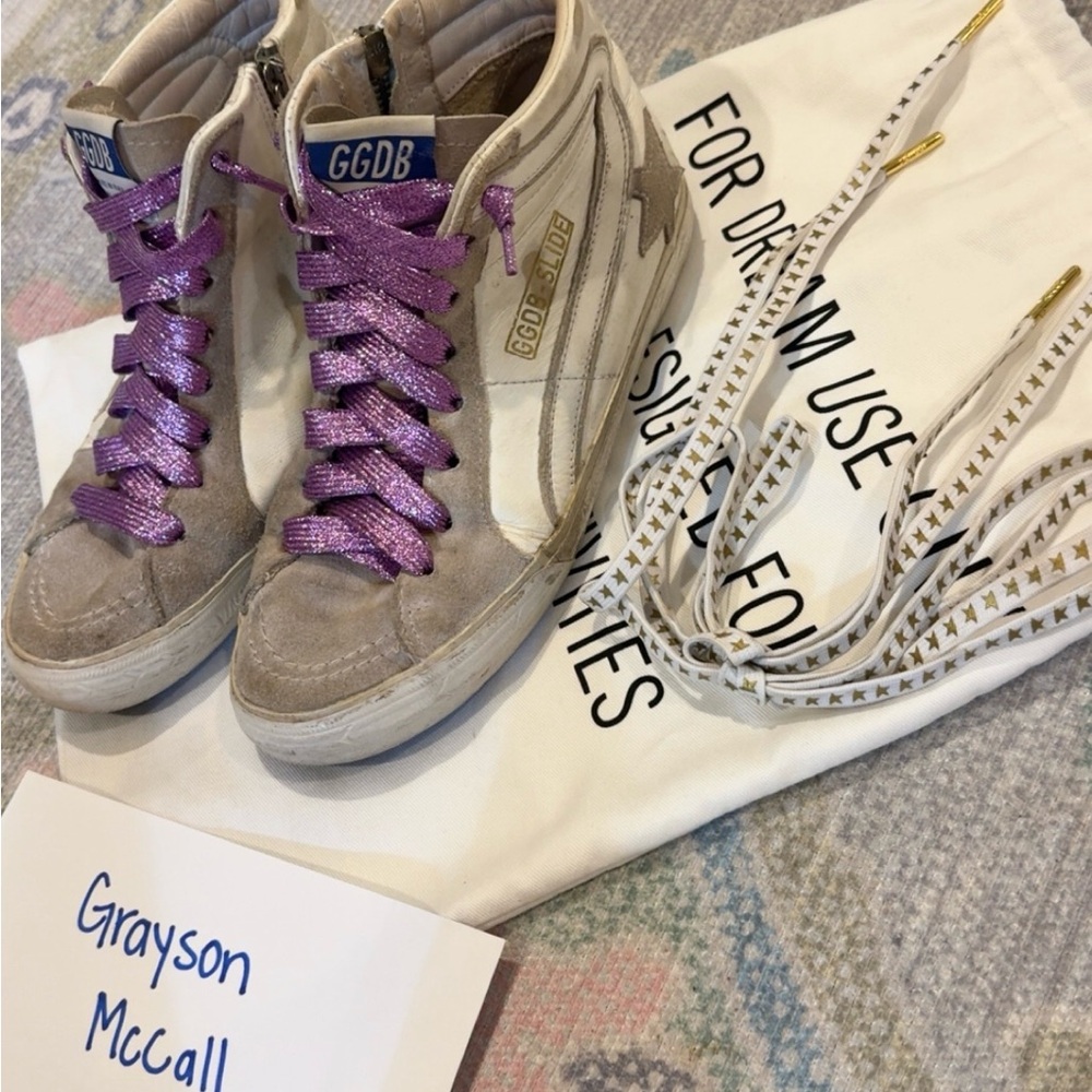 Women’s Golden Goose Sneakers - White/Grey/Suede